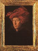 Jan Van Eyck A Man in a Turban   3 Norge oil painting reproduction
